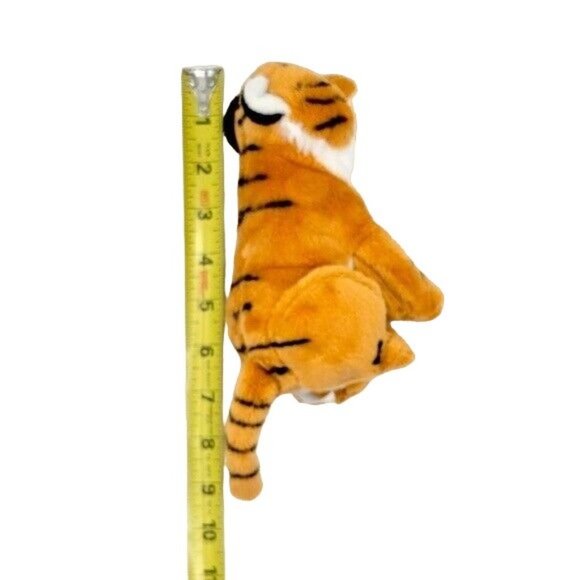 Wild Republic Realistic Tiger Cub Plush Orange Black 7" Sitting 2019 Roars SOUND - Picture 10 of 10